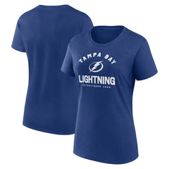 Tampa Bay Lightning Logo Athletic Women's Unrivaled T-Shirt - NHL T-shirts