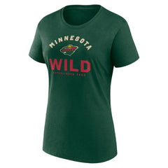 Minnesota Wild Logo Athletic Women's Unrivaled T-Shirt - NHL T-shirts