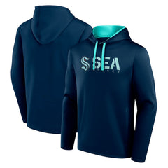 Seattle Kraken Logo Athletic Head Start Pullover Hoodie - NHL Hoodies
