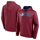 Colorado Avalanche Logo Athletic Head Start Pullover Hoodie - NHL Hoodies