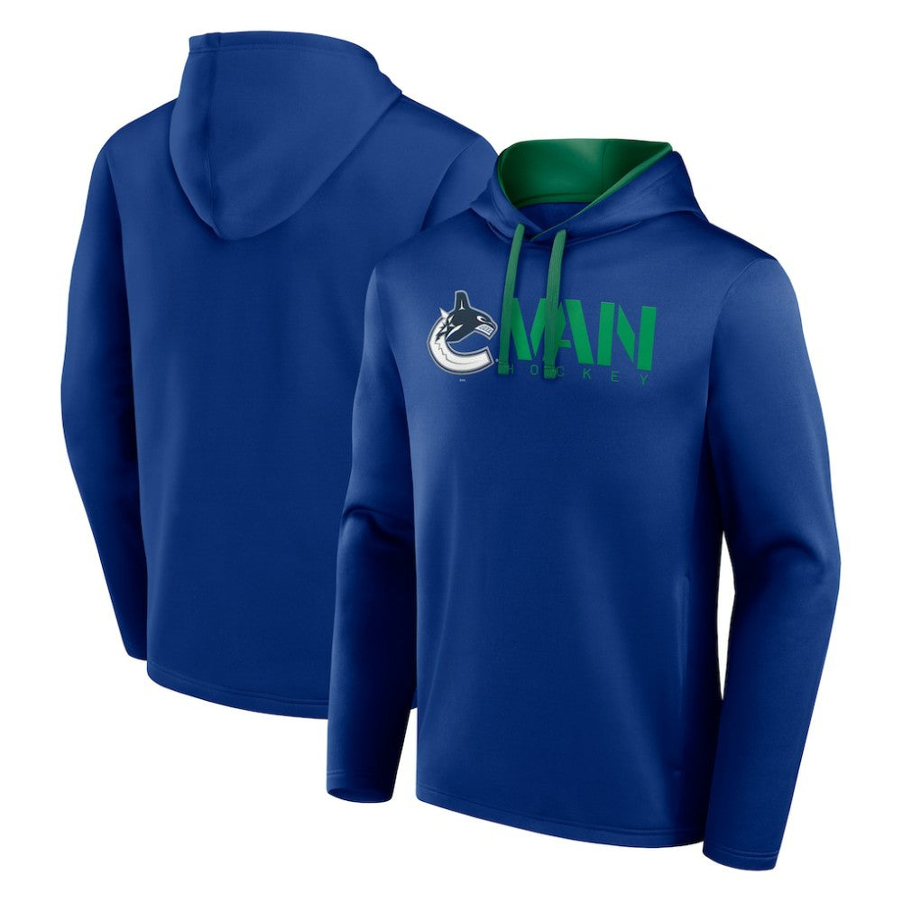 Vancouver Canucks Logo Athletic Head Start Pullover Hoodie - NHL Hoodies