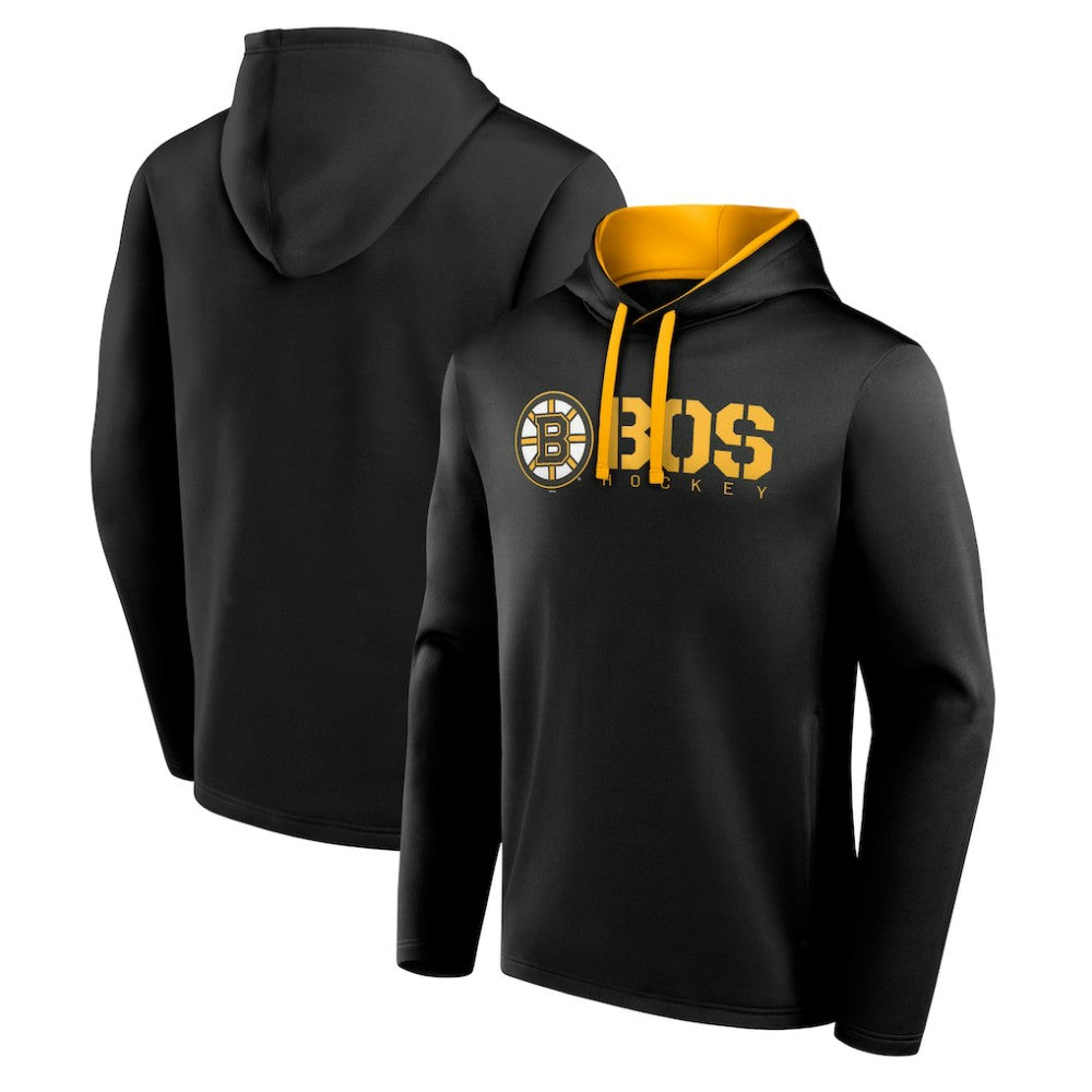 Boston Bruins Logo Athletic Head Start Pullover Hoodie - NHL Hoodies
