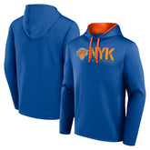 Blue New York Knicks Logo Athletic Head Start Pullover Hoodie | NBA