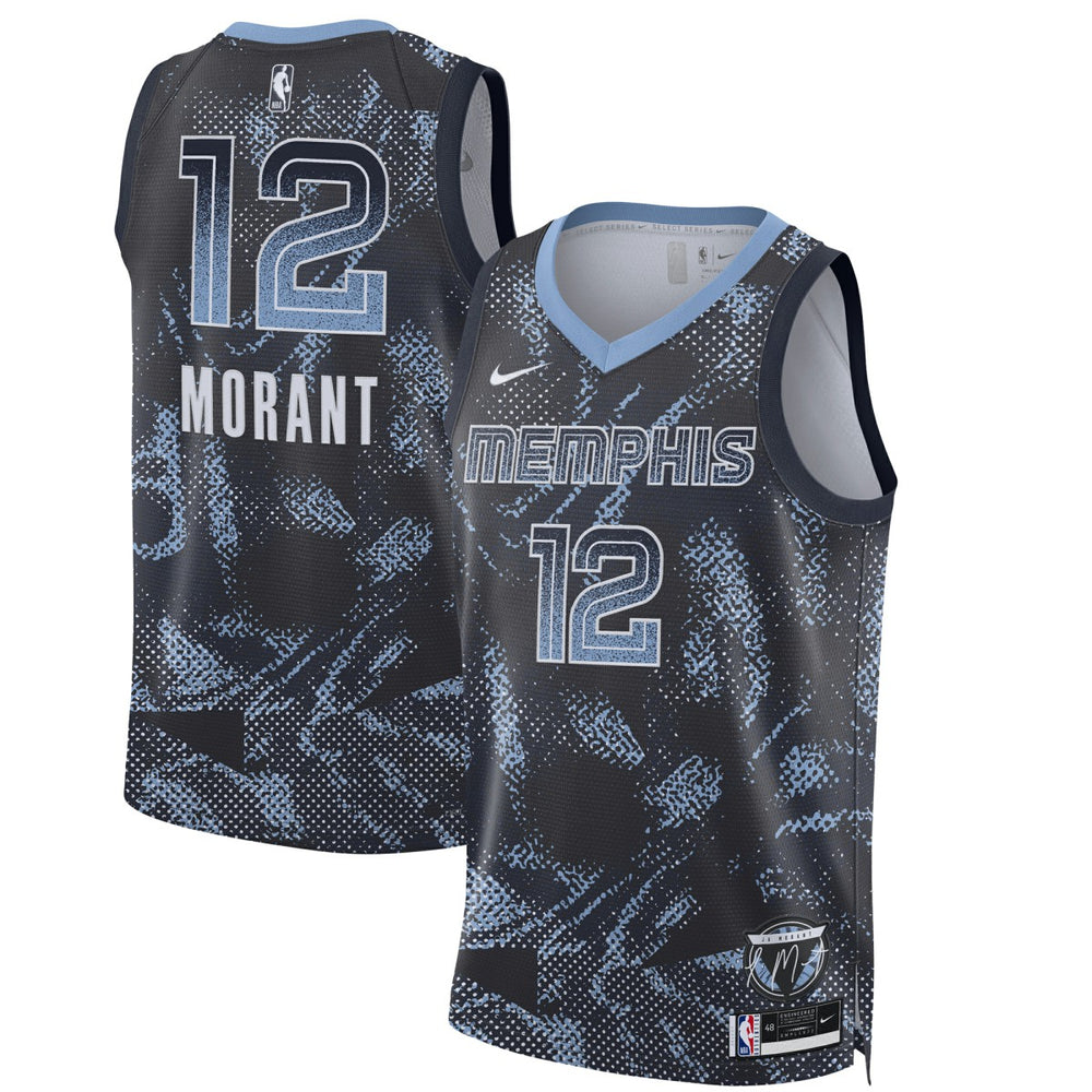 Navy Ja Morant Memphis Grizzlies Unisex 2025 Select Series Swingman Player Jersey | NBA