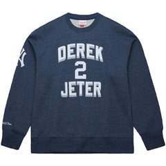 Derek Jeter New York Yankees Mitchell & Ness Legends Collection Vintage Logo Fleece Name & Number Pullover Sweatshirt - MLB Pullover