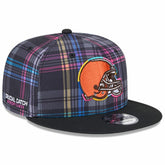 Cleveland Browns 2024 NFL Crucial Catch Plaid 9FIFTY Snapback Hat | NFL Hot