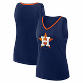 Houston Astros Logo Athletic Women's Stellar Win V-Neck Tank Top - MLB Tanks