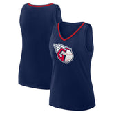 Cleveland Guardians Logo Athletic Women's Stellar Win V-Neck Tank Top - MLB Tanks