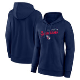 Cleveland Guardians Logo Athletic Women's Logo Triumphant V-Neck Pullover Hoodie - MLB Hoodies
