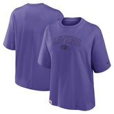 Baltimore Ravens Women's Glory Arch Boxy T-Shirt | NFL Discount