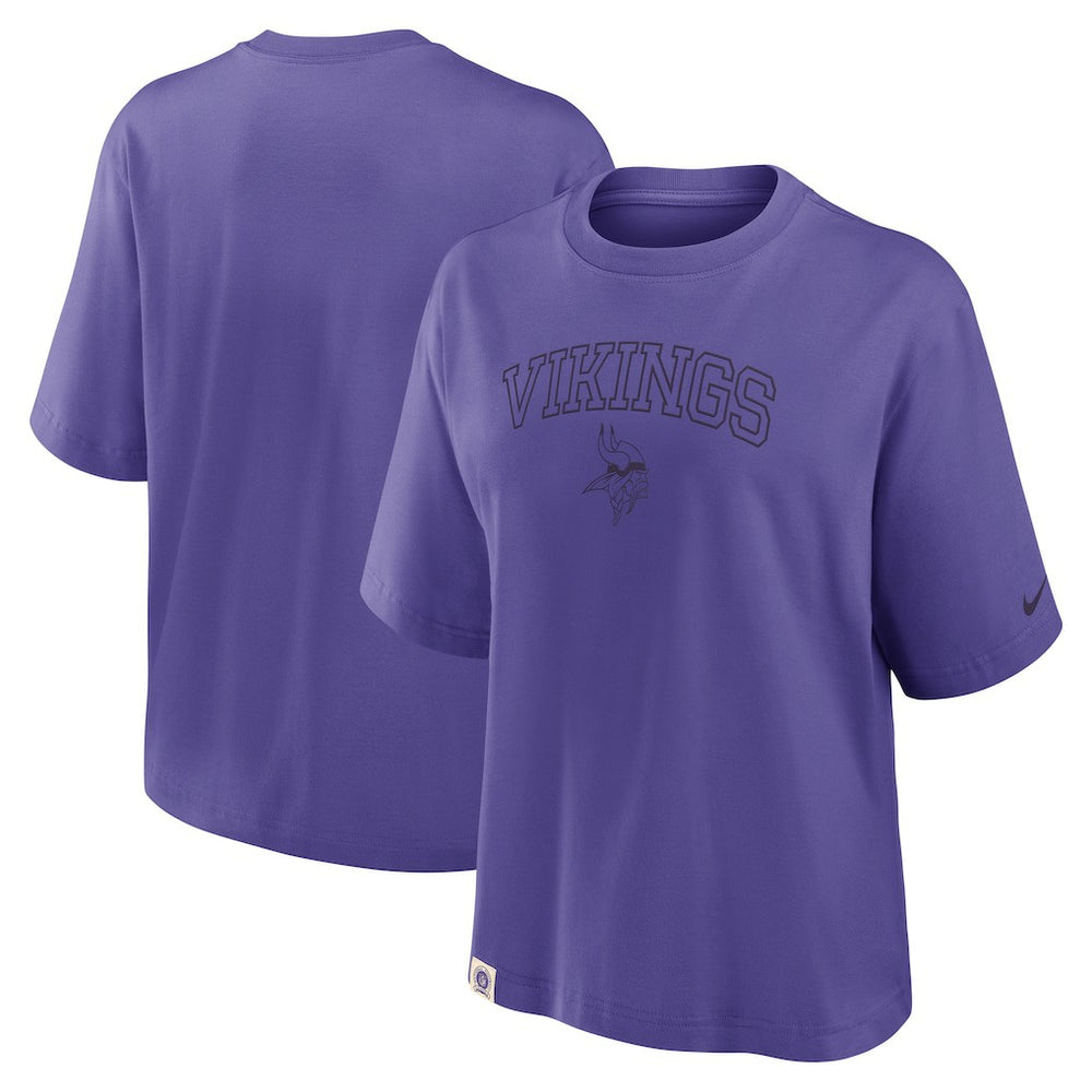 Minnesota Vikings Women's Glory Arch Boxy T-Shirt | NFL Discount