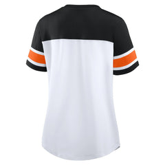 Cincinnati Bengals Women's Athena Rhinestone Lace-Up V-Neck T-Shirt | NFL Hot
