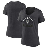 Las Vegas Raiders Logo Athletic Women's Unrivaled V-Neck T-Shirt | NFL Hot