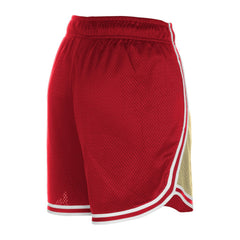 San Francisco 49ers Women's Throwback Sport Classics Mesh Shorts | NFL Online