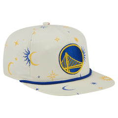 Cream Golden State Warriors Lunar Golfer Snapback Hat sale | NBA