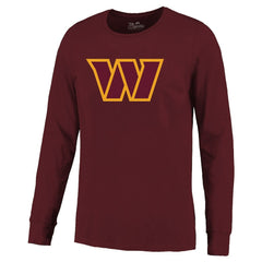 Washington Commanders Jayden Daniels Majestic Threads Name & Number Non-Distressed Long Sleeve T-Shirt | NFL Outlet