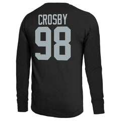 Las Vegas Raiders Maxx Crosby Majestic Threads Name & Number Non-Distressed Long Sleeve T-Shirt | NFL On sale