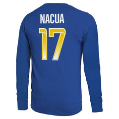 Los Angeles Rams Puka Nacua Majestic Threads Name & Number Non-Distressed Long Sleeve T-Shirt | NFL On sale