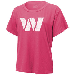 Washington Commanders Jayden Daniels Majestic Threads Women's Name & Number T-Shirt | NFL Outlet