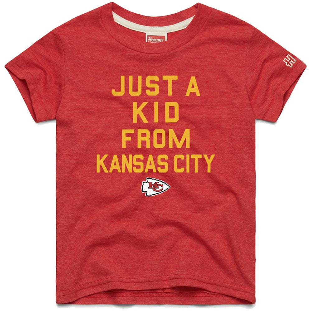 Kansas City Chiefs Homage Youth Just a Kid Tri-Blend T-Shirt | NFL Near me