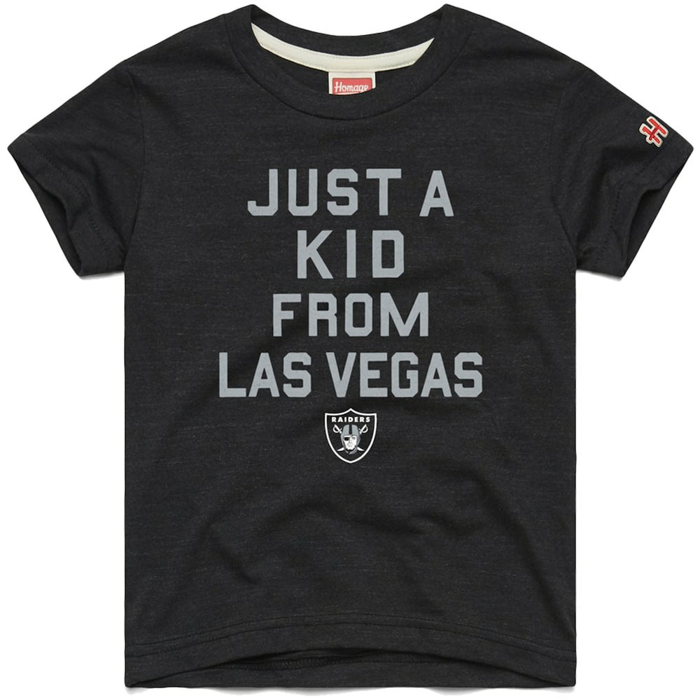 Las Vegas Raiders Homage Youth Just a Kid Tri-Blend T-Shirt | NFL Outlet