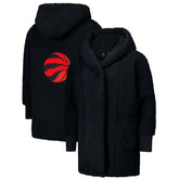 The Best Lounger in the World By Jill Martin Toronto Raptors Unisex Black Oversized Open-Front Hoodie Sweater sale | NBA