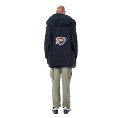 The Best Lounger in the World By Jill Martin Oklahoma City Thunder Unisex Navy Oversized Open-Front Hoodie Sweater cheap | NBA