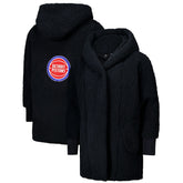 The Best Lounger in the World By Jill Martin Detroit Pistons Unisex Black Oversized Open-Front Hoodie Sweater cheap | NBA