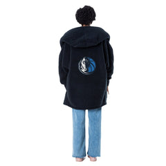 The Best Lounger in the World By Jill Martin Dallas Mavericks Unisex Black Oversized Open-Front Hoodie Sweater outlet | NBA