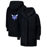 The Best Lounger in the World By Jill Martin Charlotte Hornets Unisex Black Oversized Open-Front Hoodie Sweater cheap | NBA
