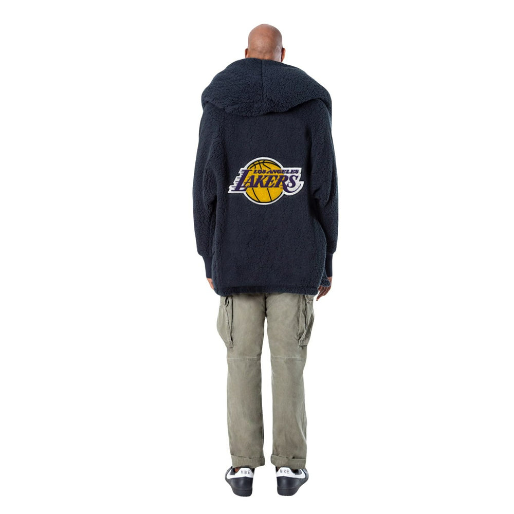 The Best Lounger in the World By Jill Martin Los Angeles Lakers Unisex Black Oversized Open-Front Hoodie Sweater for sale | NBA
