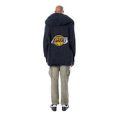 The Best Lounger in the World By Jill Martin Los Angeles Lakers Unisex Black Oversized Open-Front Hoodie Sweater for sale | NBA