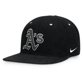 Athletics Nike Pro Corduroy Structured Snapback Hat - MLB Hats