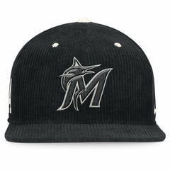 Miami Marlins Nike Pro Corduroy Structured Snapback Hat - MLB Hats