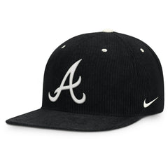 Atlanta Braves Nike Pro Corduroy Structured Snapback Hat - MLB Hats