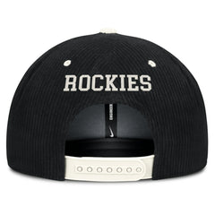 Colorado Rockies Nike Pro Corduroy Structured Snapback Hat - MLB Hats