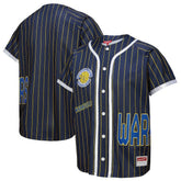 Blue Golden State Warriors x DANNIJO Women's Fashion Baseball Jersey sale | NBA