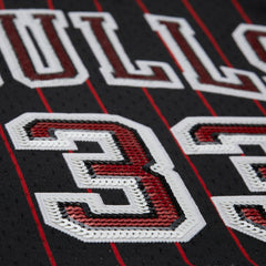 Black Scottie Pippen Chicago Bulls x DANNIJO Women's Fashion Cropped Basketball Jersey sale | NBA