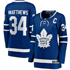Auston Matthews Toronto Maple Leafs Fanatics Women's Captain Patch Home Breakaway Player Jersey - NHL Jerseys