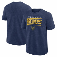 Milwaukee Brewers Logo Athletic Top Notch T-Shirt - MLB T-shirts
