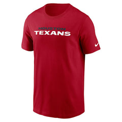 Houston Texans Primetime Wordmark Essential T-Shirt | NFL Outlet