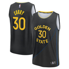 Black Stephen Curry Golden State Warriors Youth Fast Break Replica Player Jersey sale | NBA