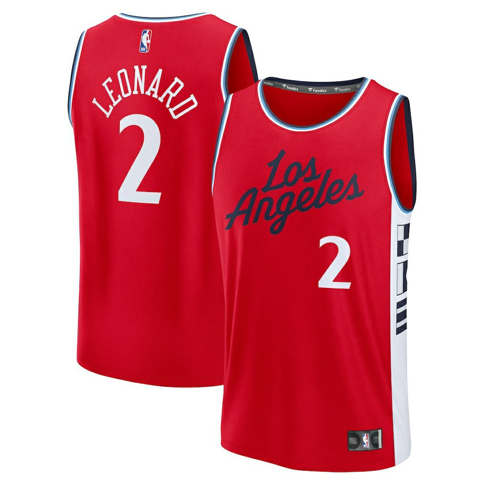 Red Kawhi Leonard LA Clippers Fast Break Replica Player Jersey | NBA
