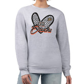 Anaheim Ducks G-III 4Her by Carl Banks Women's Animal Print Heart Fleece Pullover Sweatshirt - NHL Sweatshirts