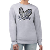 Tampa Bay Lightning G-III 4Her by Carl Banks Women's Animal Print Heart Fleece Pullover Sweatshirt - NHL Sweatshirts