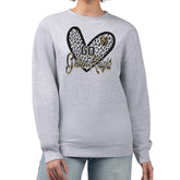 Vegas Golden Knights G-III 4Her by Carl Banks Women's Animal Print Heart Fleece Pullover Sweatshirt - NHL Sweatshirts