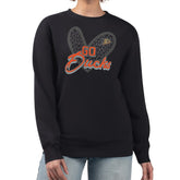 Anaheim Ducks G-III 4Her by Carl Banks Women's Animal Print Heart Fleece Pullover Sweatshirt - NHL Sweatshirts