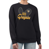 Pittsburgh Penguins G-III 4Her by Carl Banks Women's Animal Print Heart Fleece Pullover Sweatshirt - NHL Sweatshirts