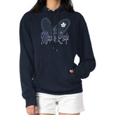 Toronto Maple Leafs G-III 4Her by Carl Banks Women's Animal Print Heart Fleece Pullover Hoodie - NHL Hoodies