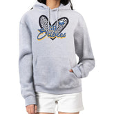 Buffalo Sabres G-III 4Her by Carl Banks Women's Animal Print Heart Fleece Pullover Hoodie - NHL Hoodies